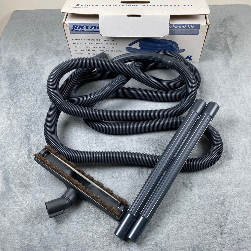 Riccar Deluxe Stair Floor Attachment Kit Black Vacuum Hose Wands Tool